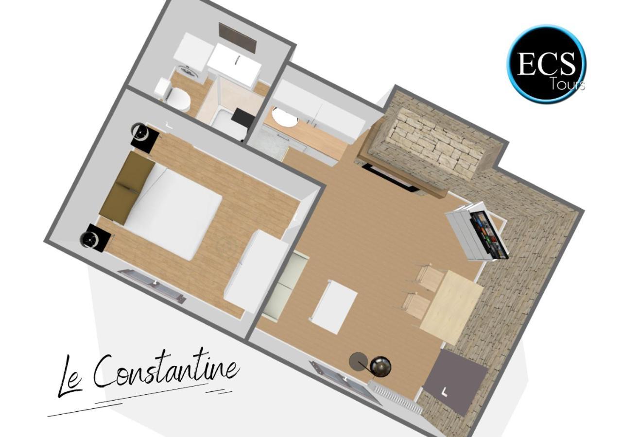 Apartamento Le Constantine - Quartier Historique - Charme & Ancien Tours Exterior foto
